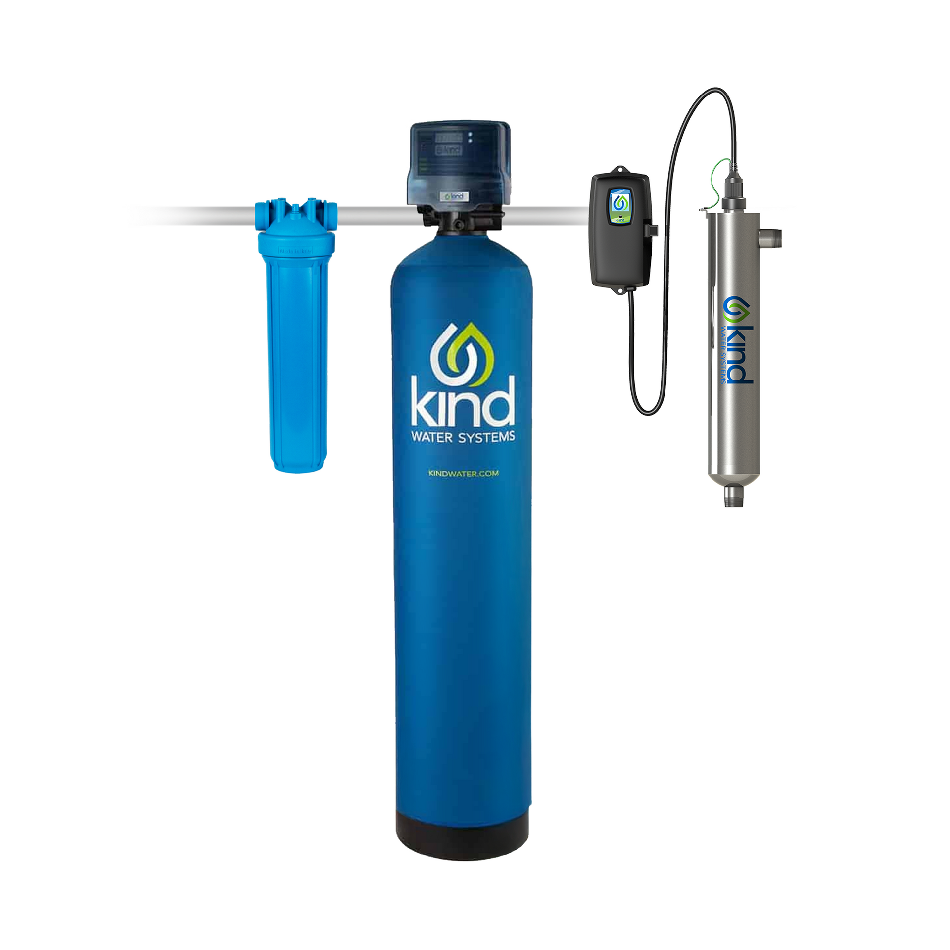 garden hose filter removes chlorine chloramines vocs & pesticides herbicides Backwashing Carbon Filter with UV