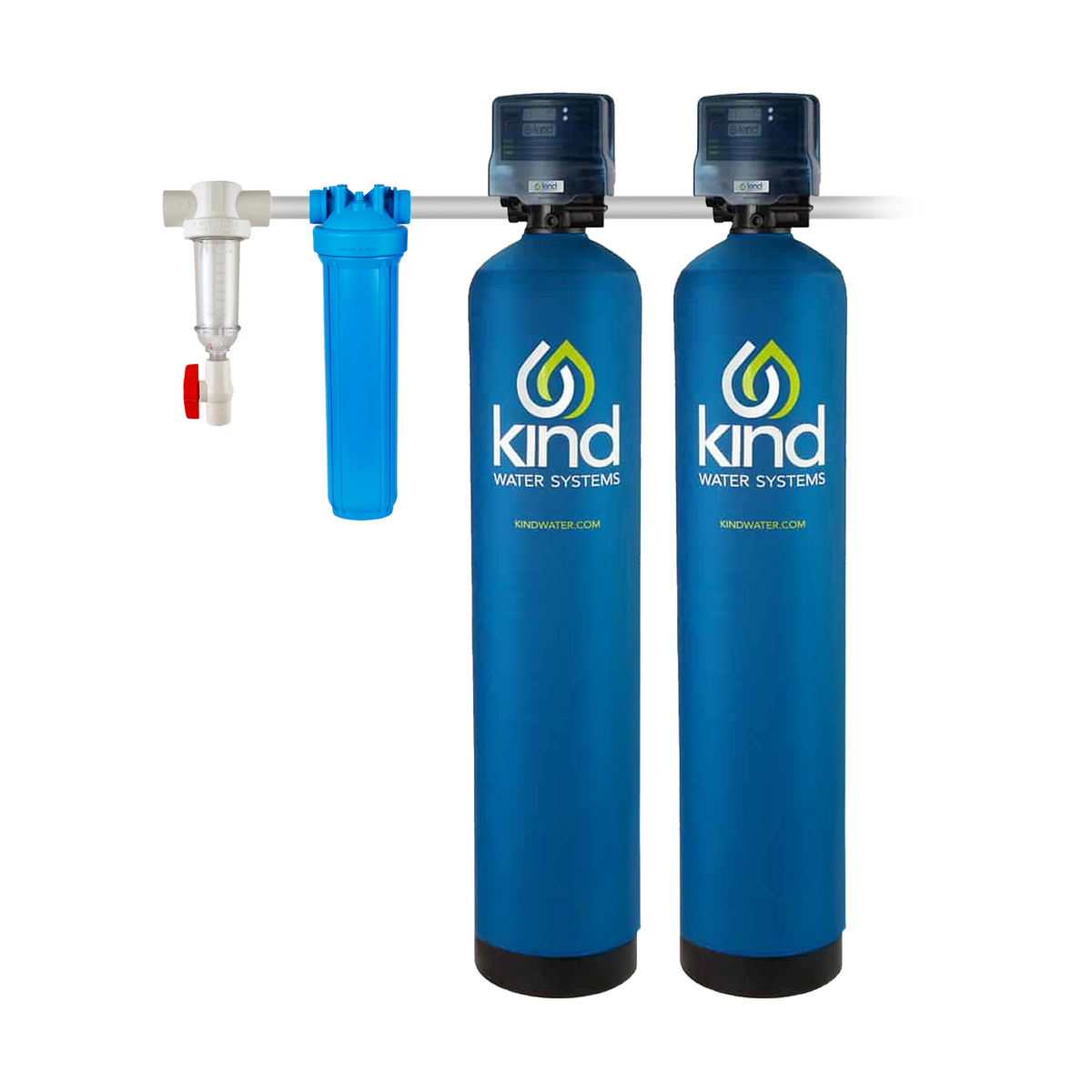 Whole House Iron Filter with Backwashing Carbon Filter