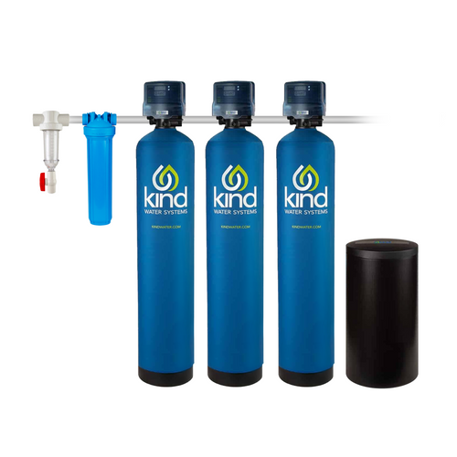 Whole House Iron & Carbon Filter with Salt-Based Water Softener