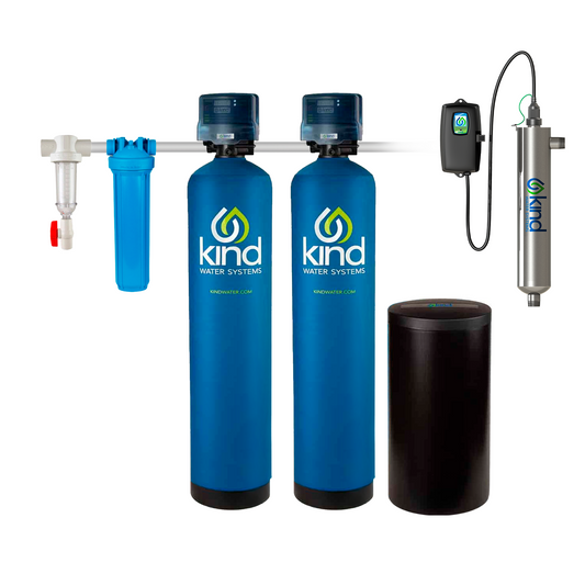 Salt-Based Water Softener with Iron Filter & UV