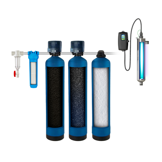 Whole House Iron / Carbon Filter / Salt-Free Water Softener with UV