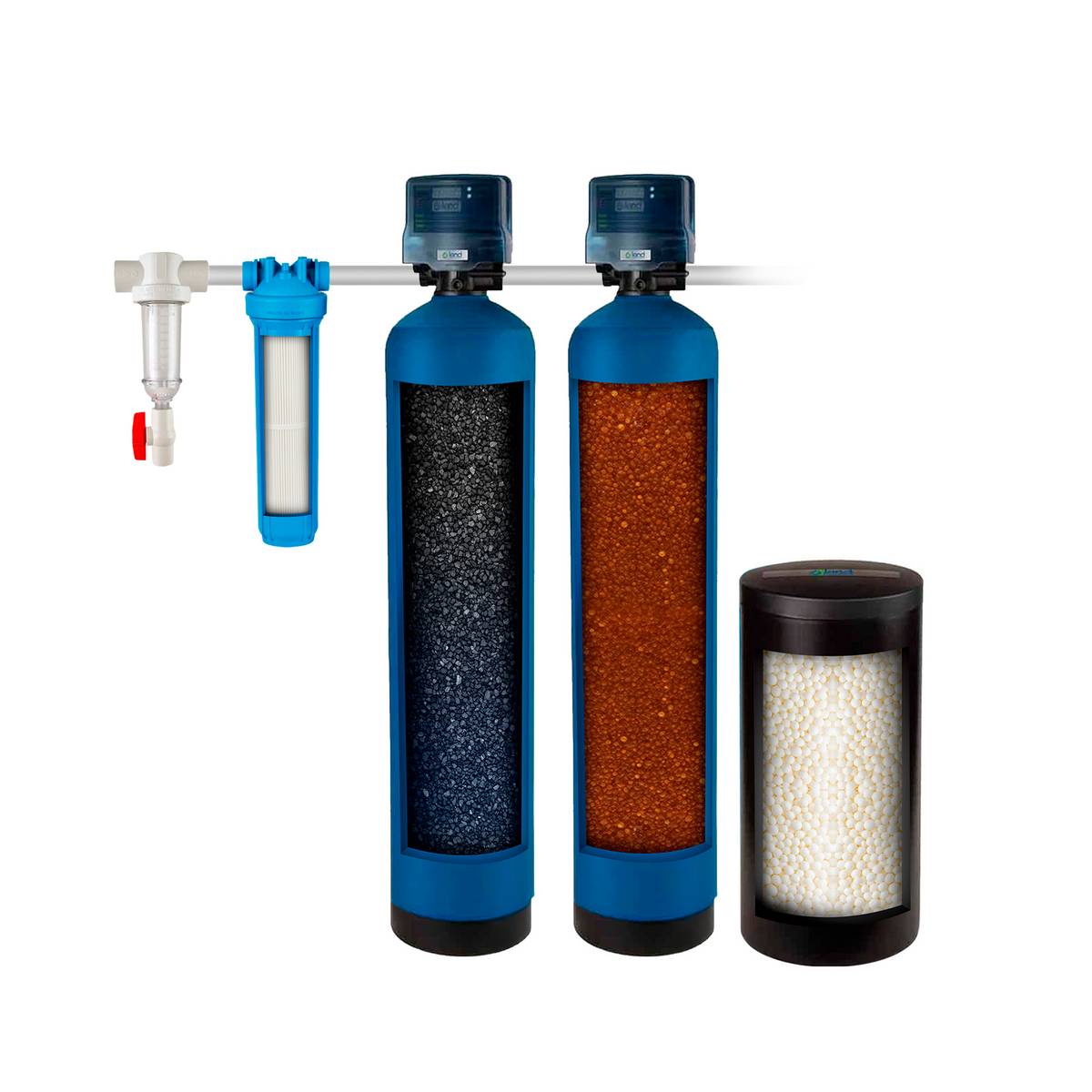 Salt-Based Water Softener with Iron Filter