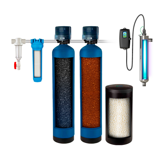 Salt-Based Water Softener with Iron Filter & UV