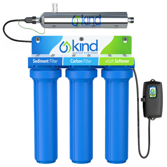 Whole House Salt-Free Water Softener and Filter Combo with UV