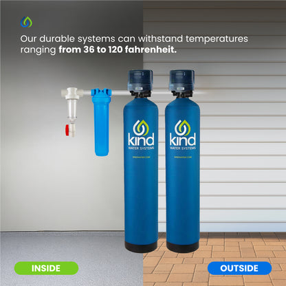 Whole House Iron Filter with Backwashing Carbon Filter