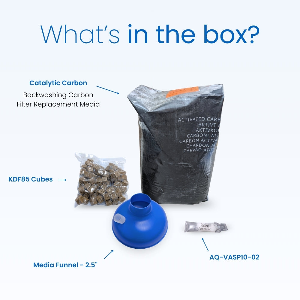 Backwashing Carbon Filter Replacement Media Kit