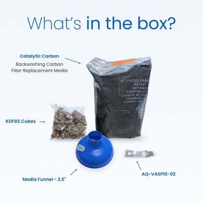 Backwashing Carbon Filter Replacement Media Kit