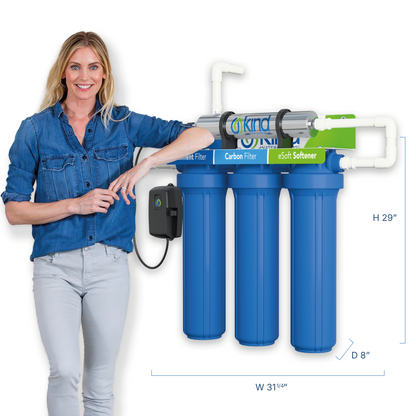 Whole House Salt-Free Water Softener and Filter Combo with UV