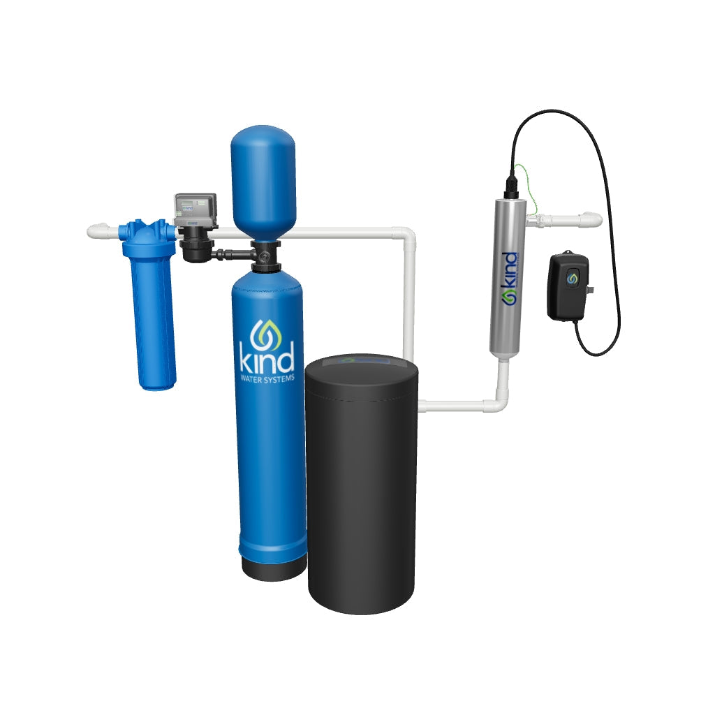 City Water Salt-Based Water Softener and Filter Combo with UV