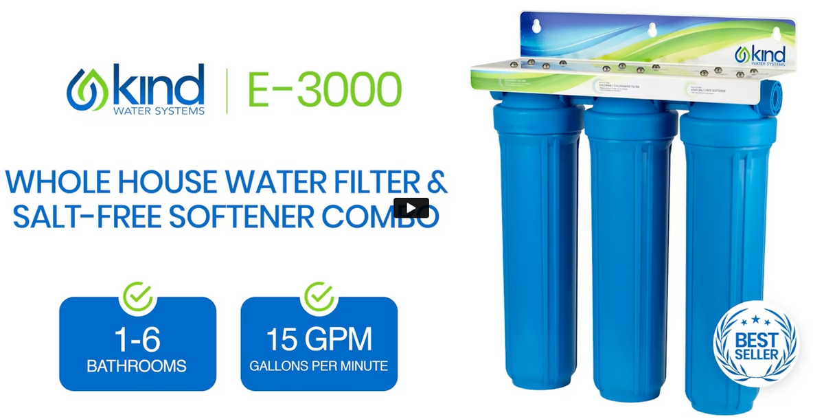 Whole House Salt-Free Water Softener and Filter Combo