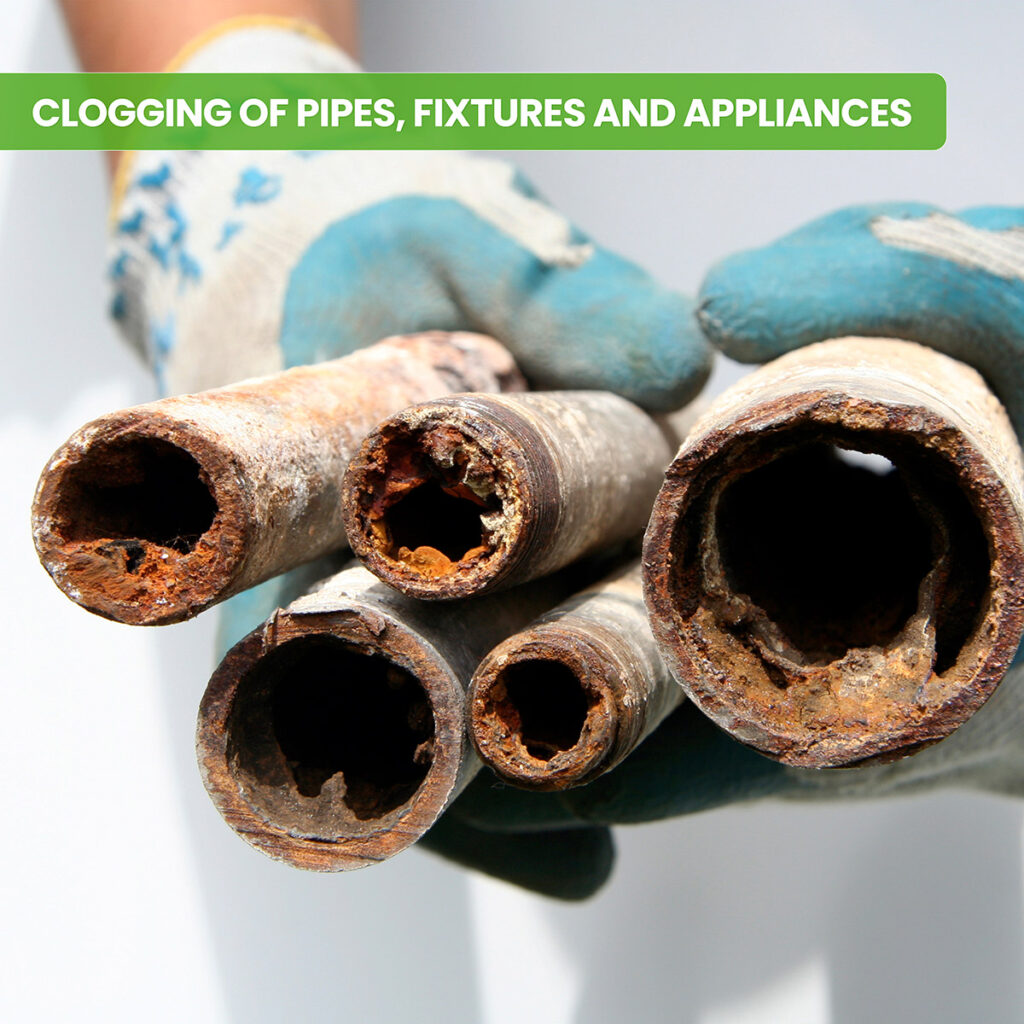 clogged pipes