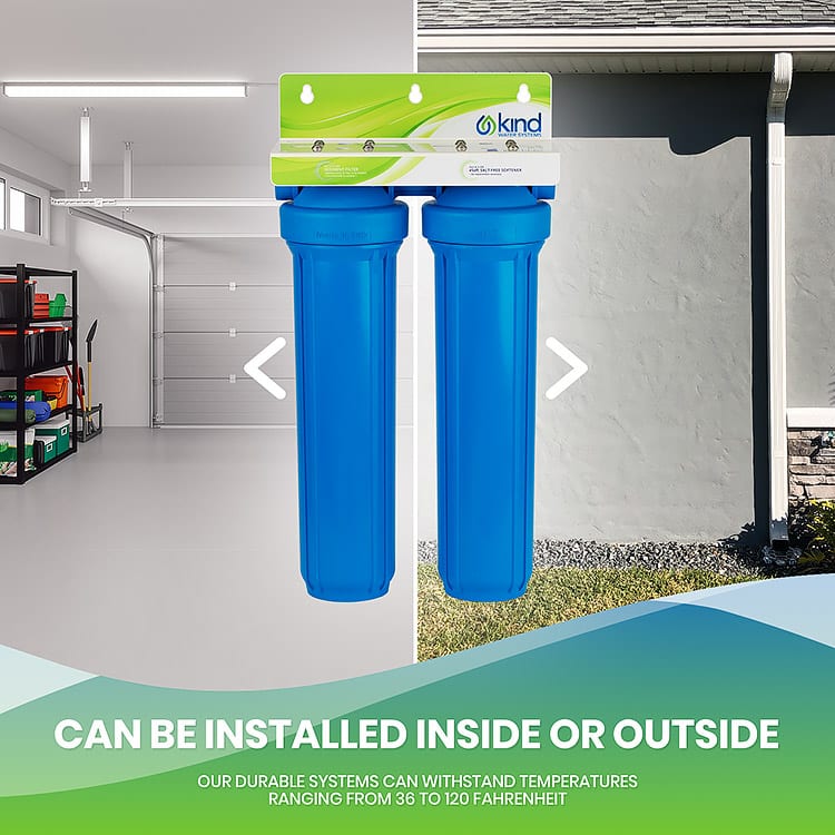 Whole House Water Softener - Install Inside or Outside