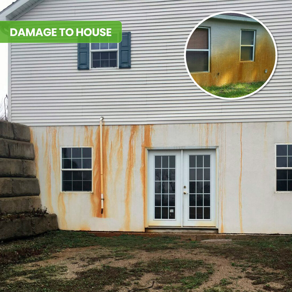 Damage to house